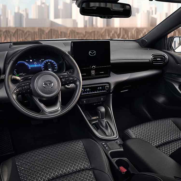 Interior of Mazda2 Hybrid