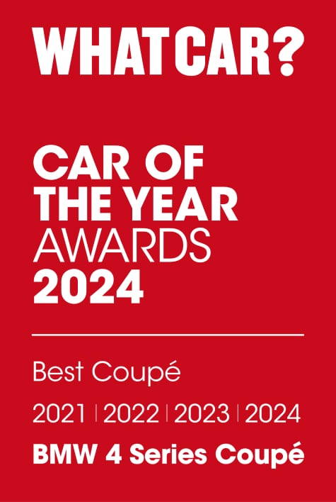 What Car - Car of the Year 2024 - Best Coupe - 2021, 2022, 2023, 2024 - BMW 4 Series Coupe