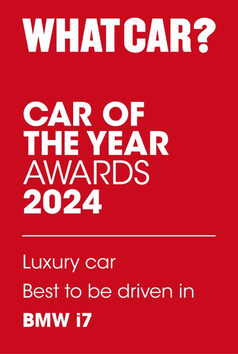 What Car - Car of the Year 2024 - Luxury Car - Best to be driven in - BMW i7