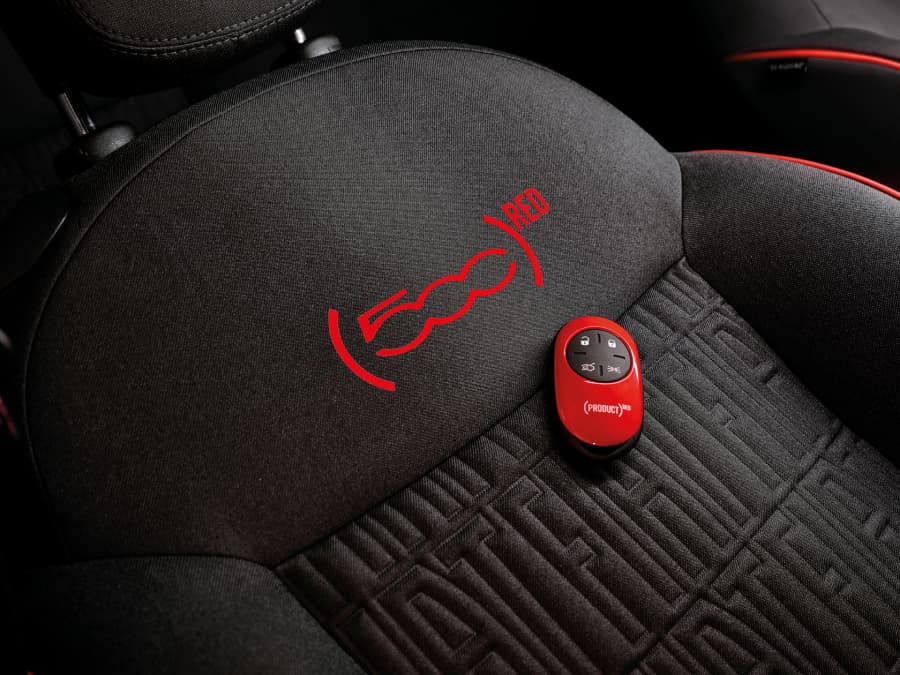 Fiat 500e (RED) car keys