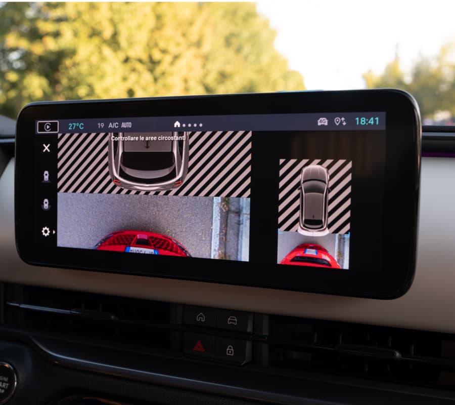 Fiat 600e interior view digital screen