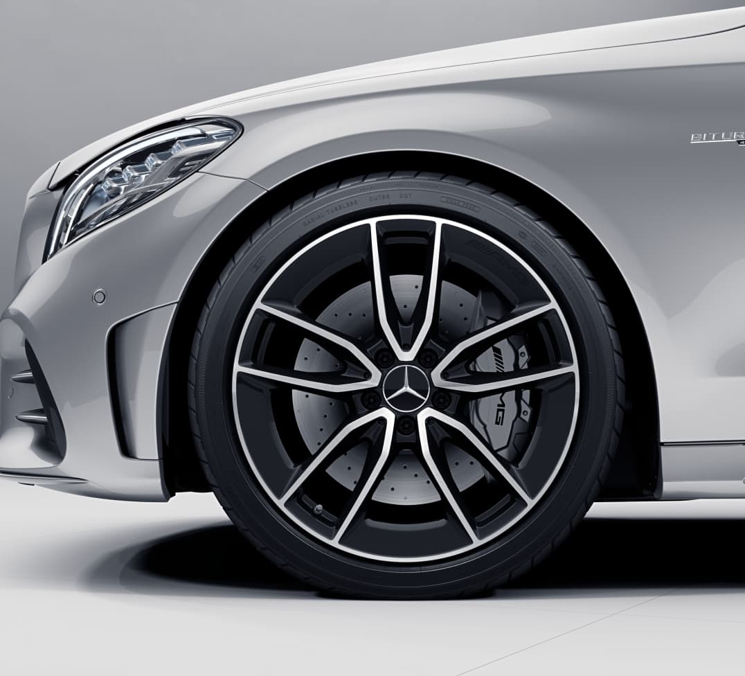 Silver Mercedes-Benz C-Class C43 4MATIC Premium alloy wheels