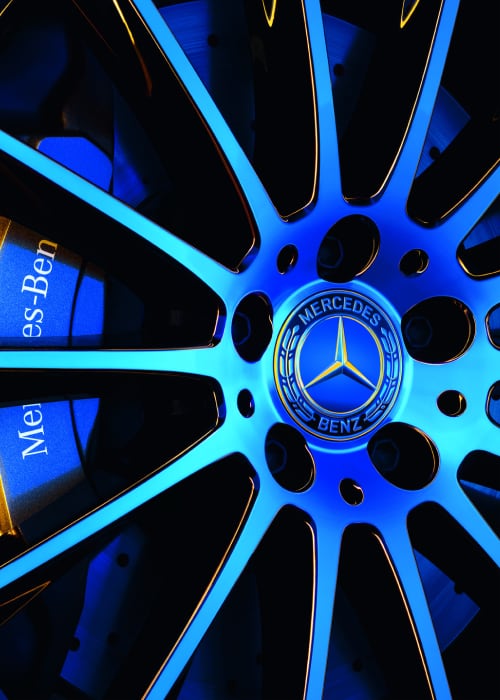 Mercedes-Benz Logo/Badge on alloy wheels and brake calipers