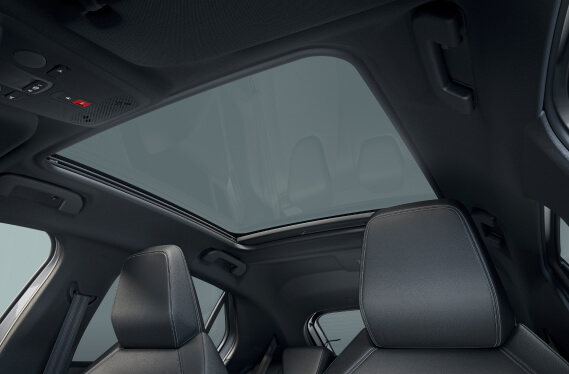 Interior view of Vauxhall Corsa sunroof