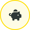 Piggy bank icon