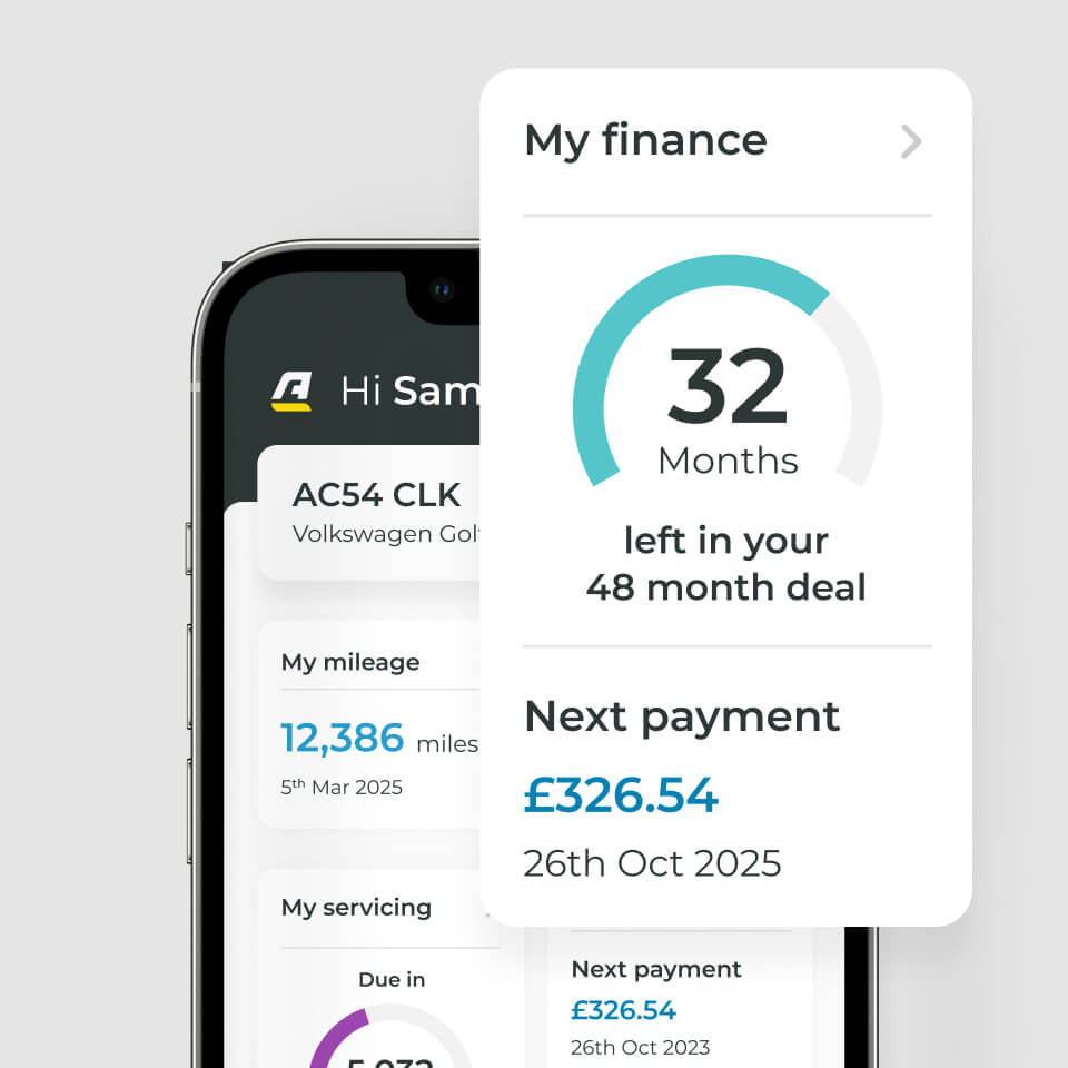 Finance panel on app screen