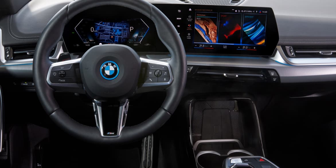 BMW iX1 interior view