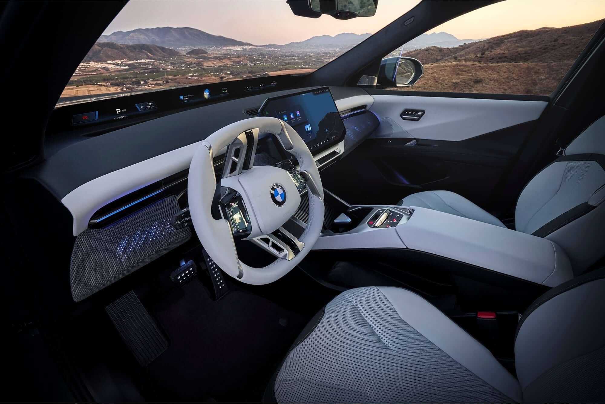 Interior view of BMW iX3