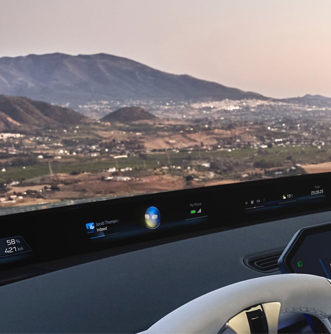 Close up view of BMW Intelligent Personal Assistant