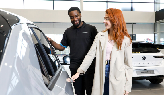 Sales Consultant with customer