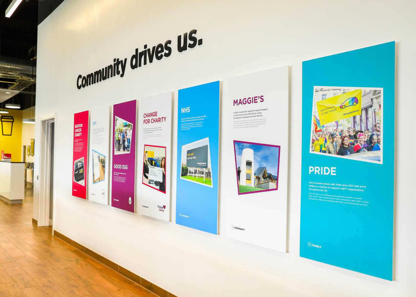 Head office meeting room foyer