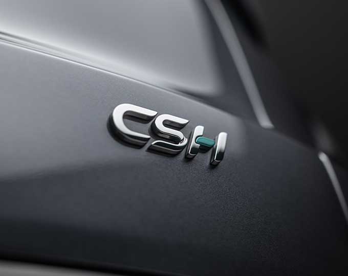 Close up of CSH logo