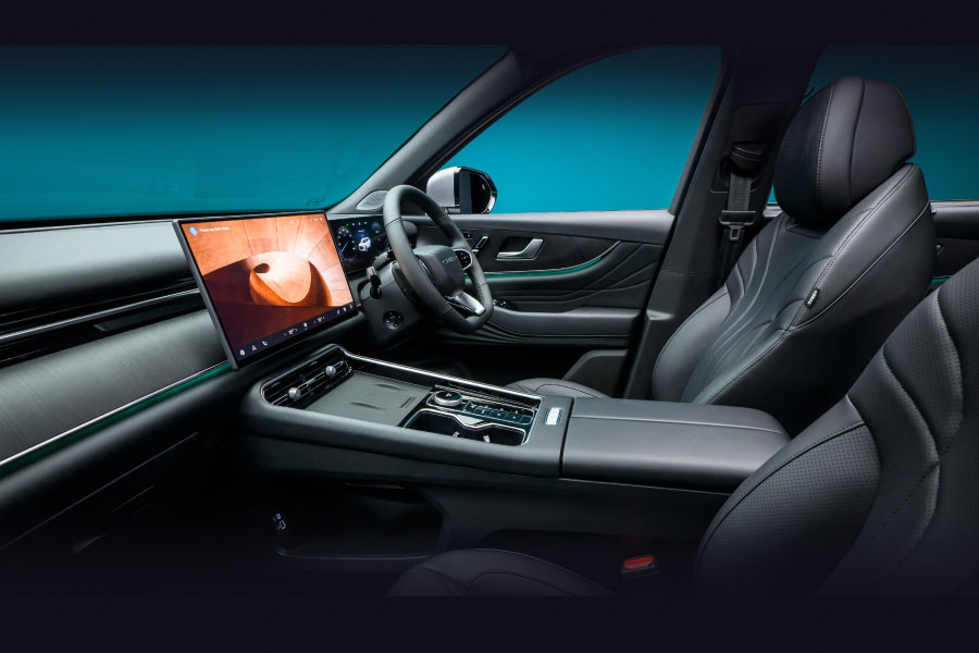 Chery Tiggo 9 interior showing front seats