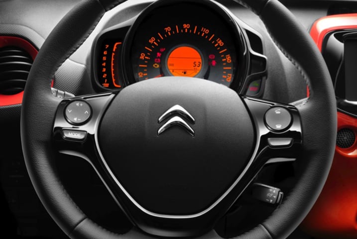 The Citroen C1 steering controls