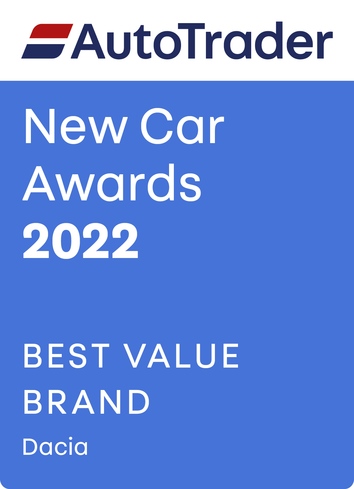 Auto Trader - Best Value Brand - Dacia