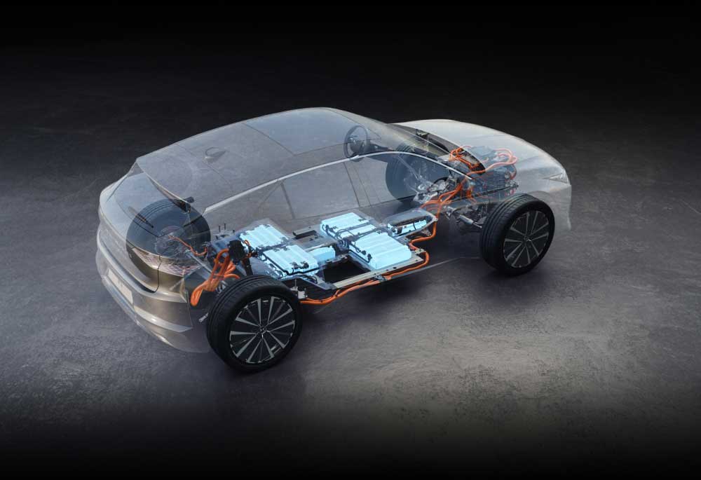 Transparent view of the DS No4 and it's engines