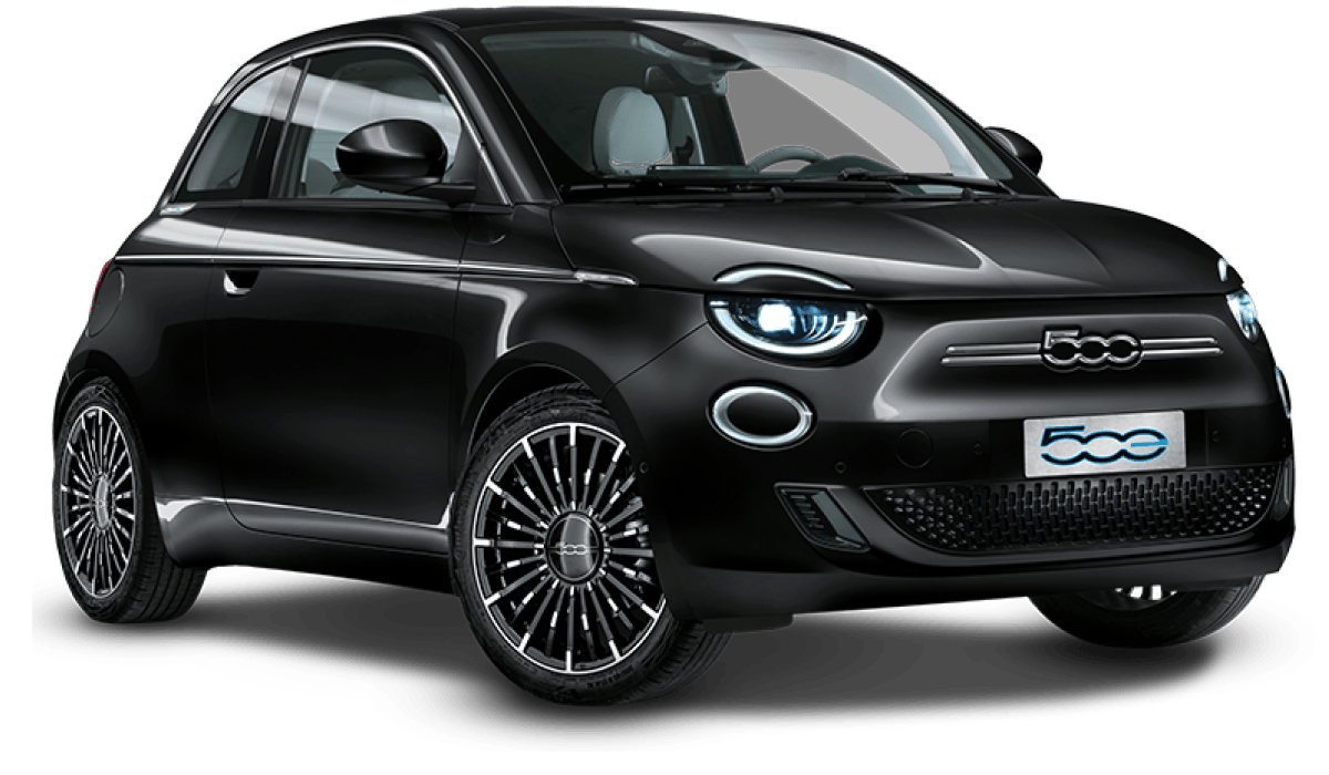 Black Fiat 500e