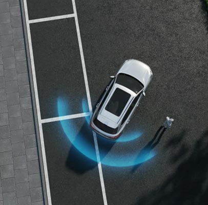 Geely Starray from above showing range of vision while parking