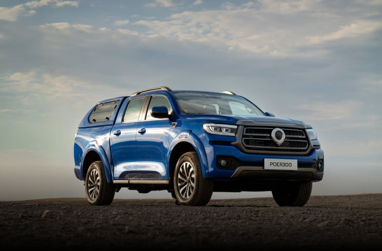 Front angled view of the GWM POER300