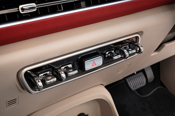 Close up of GWM ORA 03 toggle switches