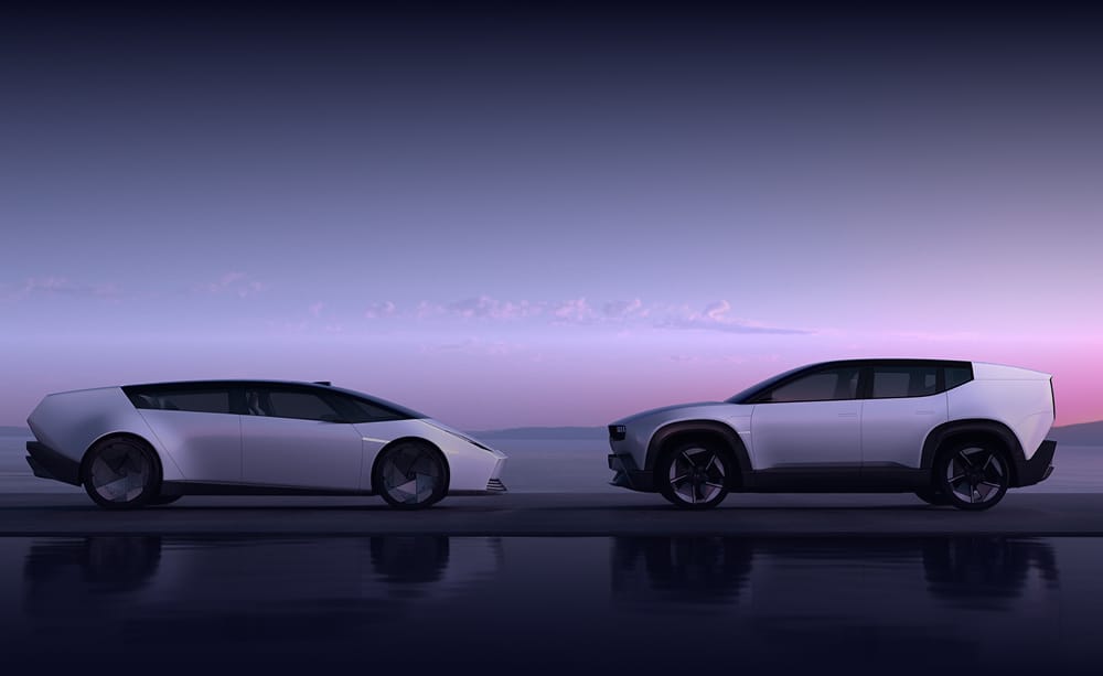 New Honda 0 Saloon and SUV.