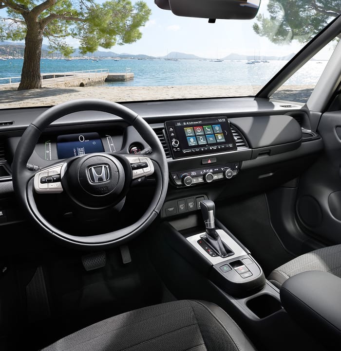 Interior of Honda Jazz by waterfront