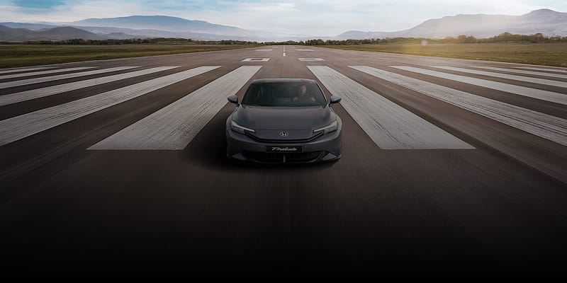 2026 Honda Prelude front driving view.