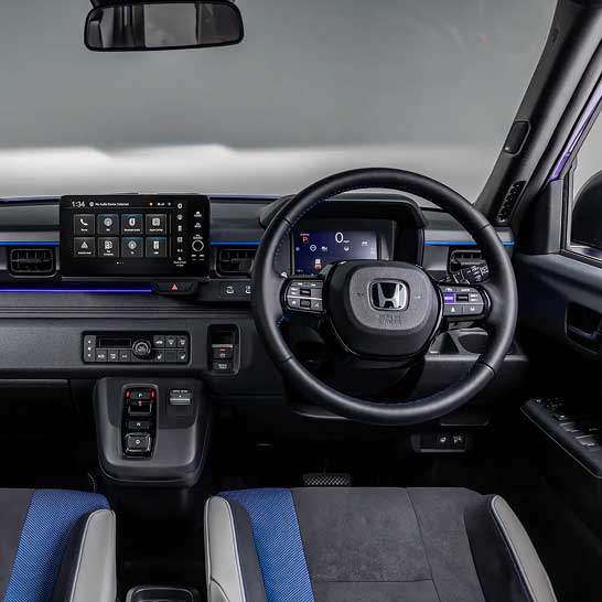 Interior dash view of Honda Super-N