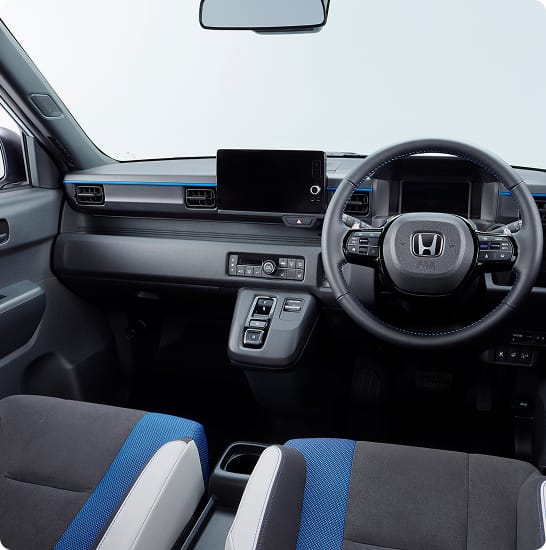 Interior dash view of Honda Super-N