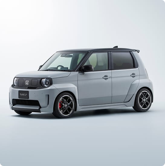 Side angle view of Honda Super-N