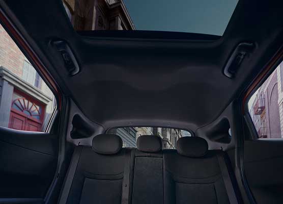 Hyundai IONIQ 3 rear seats and panoramic sunroof
