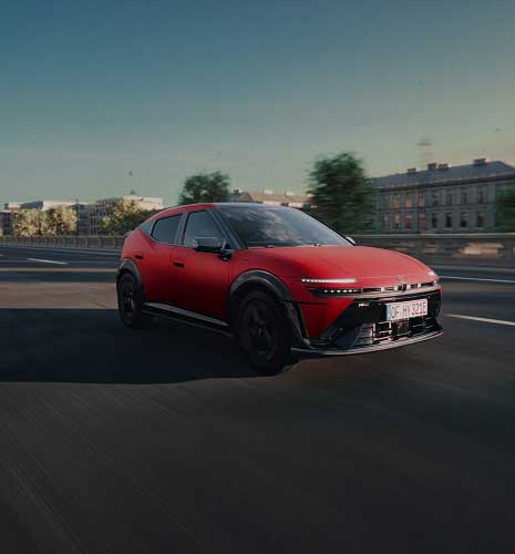 Hyundai IONIQ 3 driving along motorway