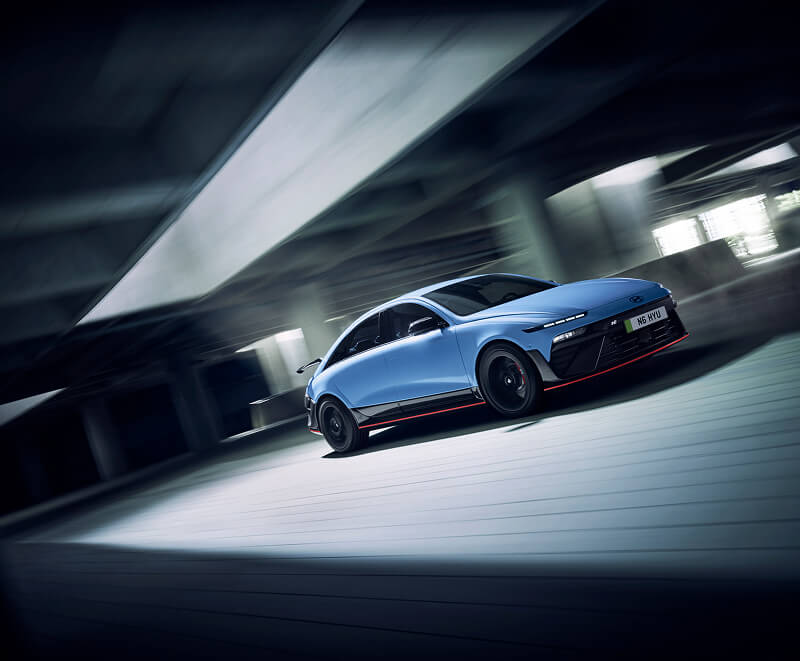 Hyundai IONIQ 6 N in motion