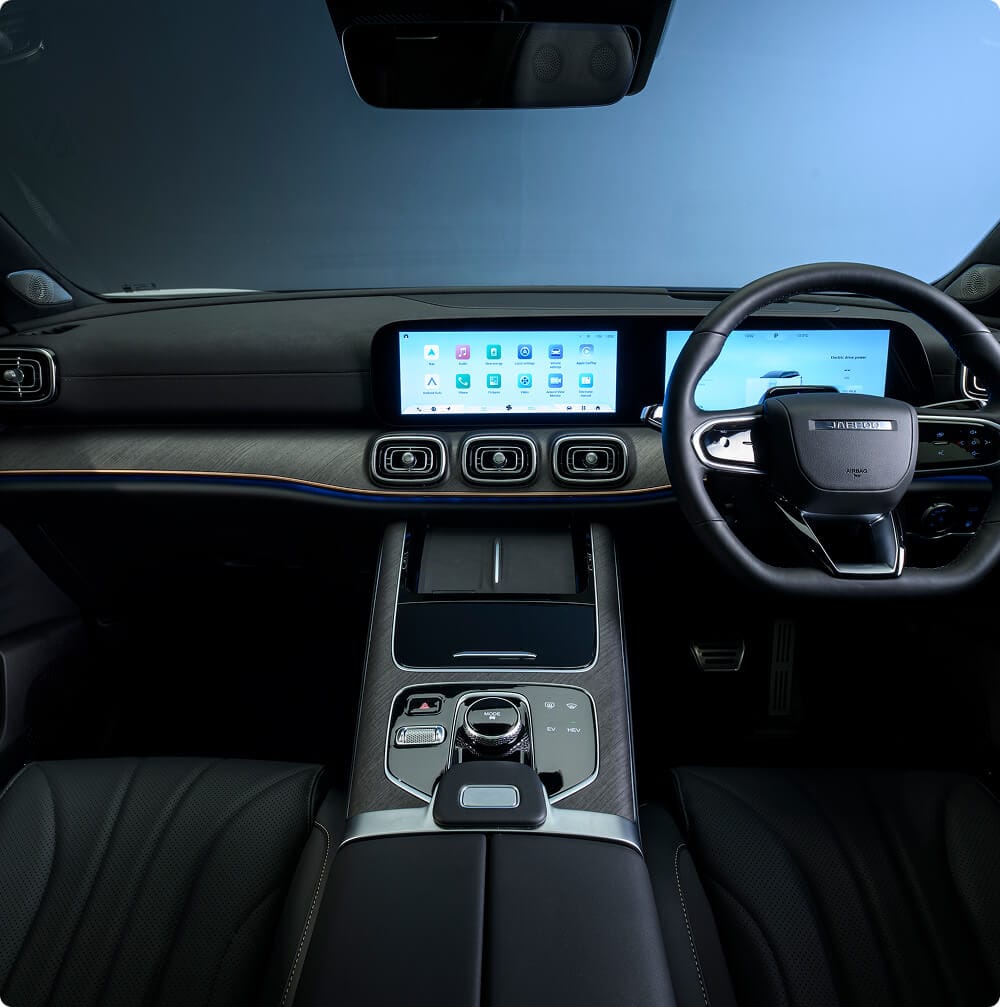 JAECOO 8 interior dash view