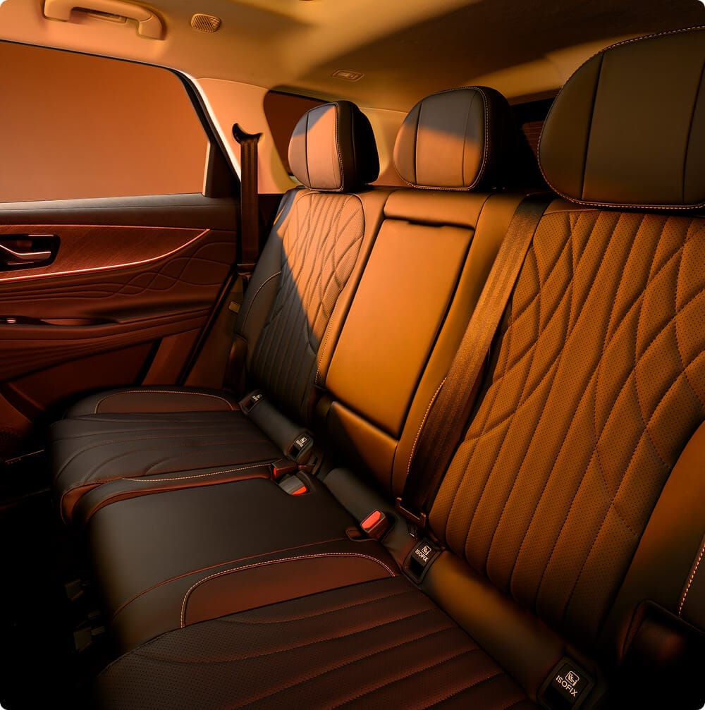 Interior shot of JAECOO 8 seven-seater