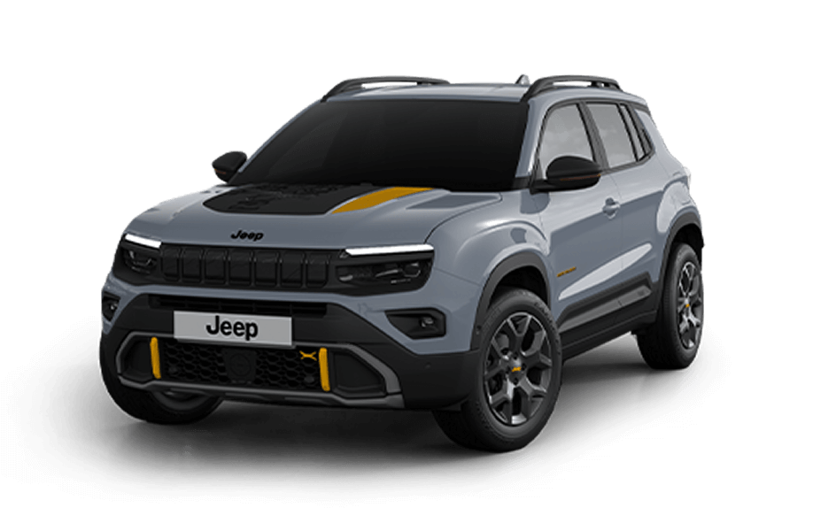 Front angled view of Jeep Avenger 4xe North Face Edition