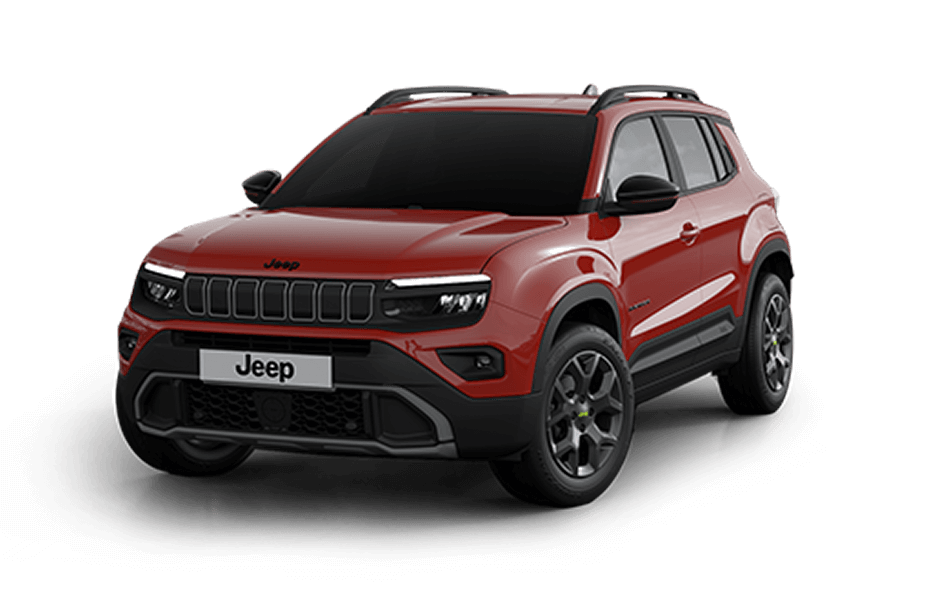 Front angled view of Jeep Avenger 4xe Upland