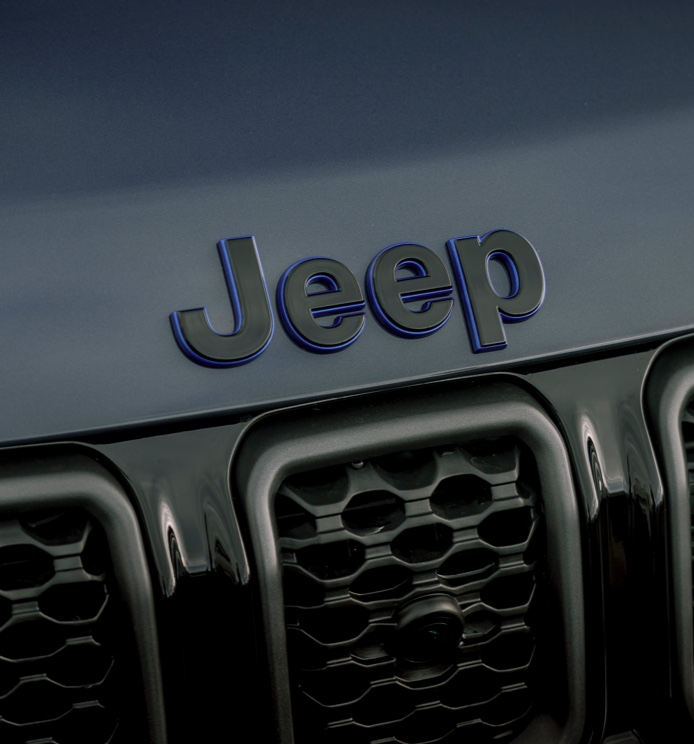 Jeep Logo on Front of car