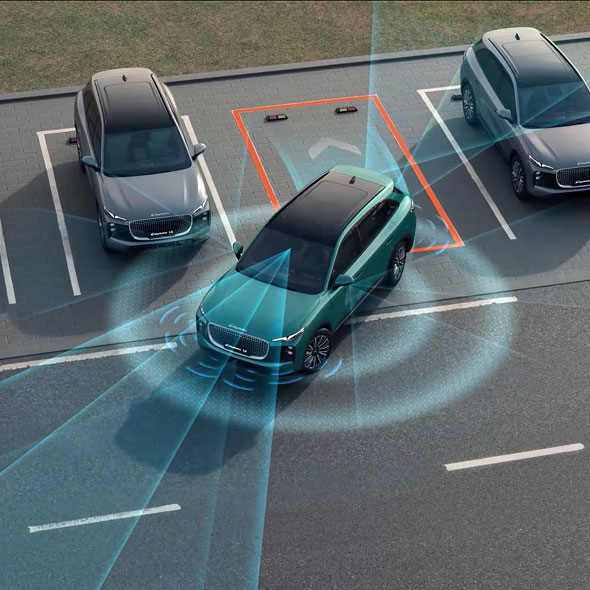 Lepas L8 reversing with parking sensors