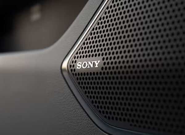 Close up of Sony speaker