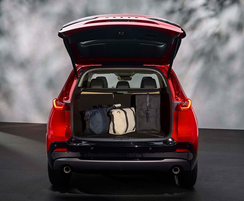 Rear view of trunk space in Mazda CX-5