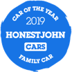 Honest John car of the year 2019 award.