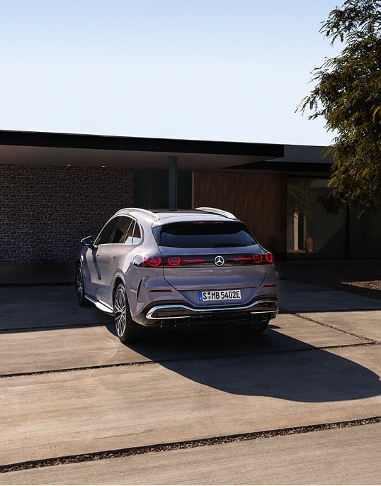 Rear angled view of Mercedes-Benz GLC
