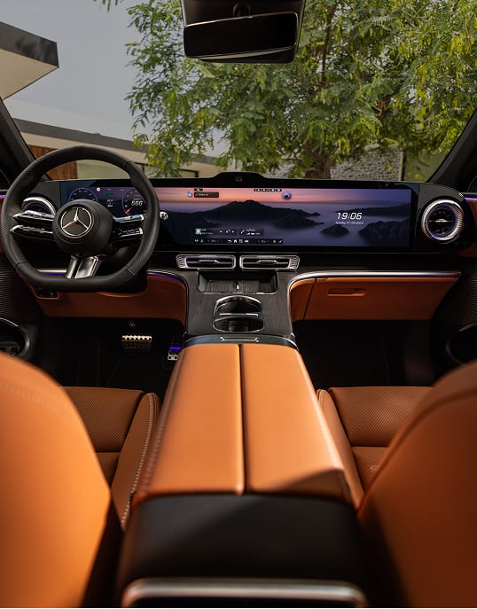 Interior view of Mercedes-Benz GLC