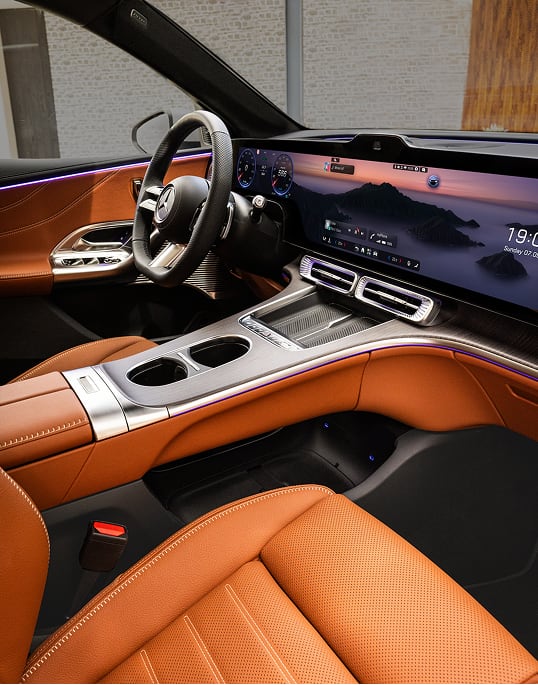 Interior angled view of Mercedes-Benz GLC