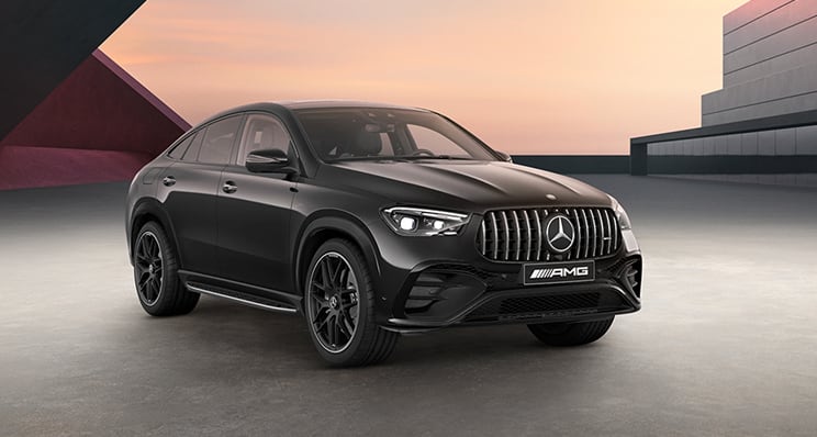 The Mercedes-AMG GLE 53 Coupé.