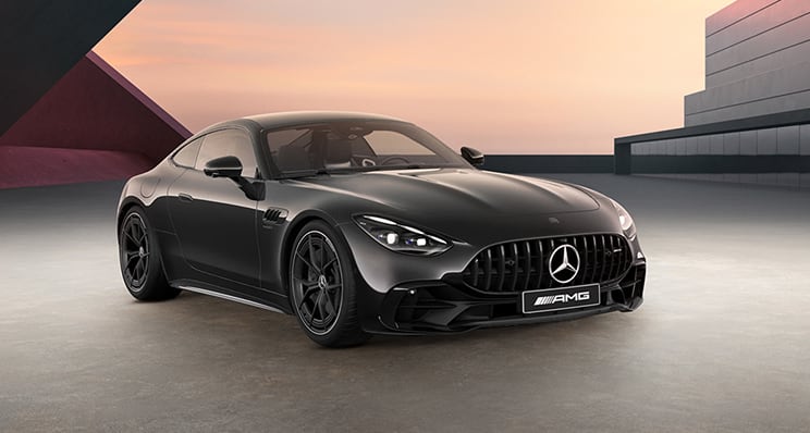The Mercedes-AMG GT 43 Coupé.