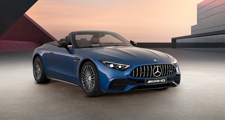The Mercedes-AMG SL 43 Roadster.
