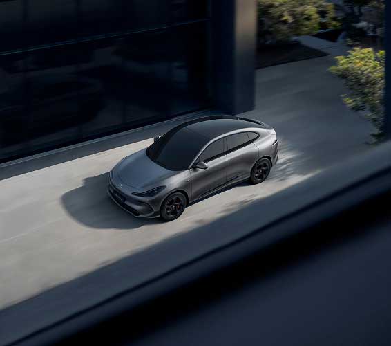 View of IM6 driving through narrow street