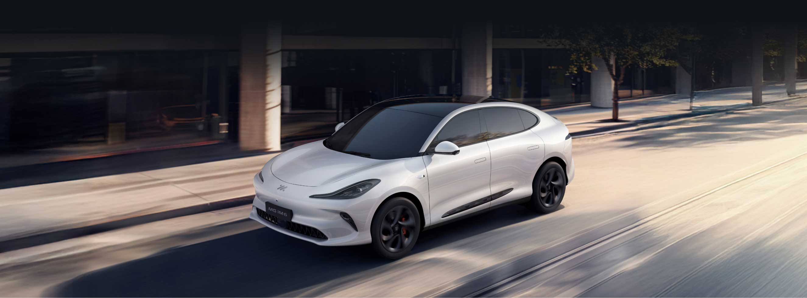 MG IM6 driving along a street